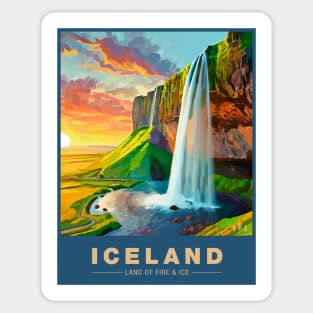 Iceland Postcard Sticker